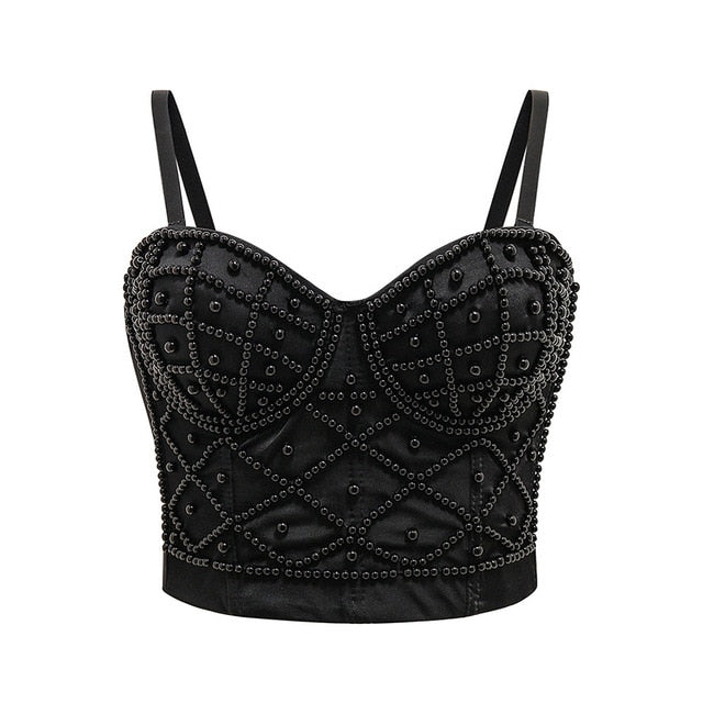 Soul Vibes Shiny Top with Rhinestones Women Shining Backless Bustier Festival Femme Corset Bra Crop Tops Y2k Fashion E Girl Clothes 2021